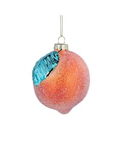 Gisela Graham - Glass Orange with Leaf
